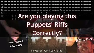 Riffs you might be playing Incorrectly! - Master of Puppets (Metallica) - FINAL PART
