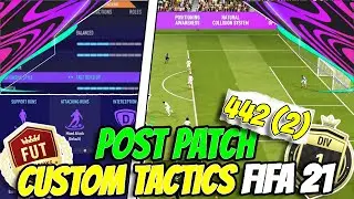 FIFA 21 *SUPER OVERPOWERED* 442 (2) BEST POST PATCH CUSTOM TACTICS/INSTRUCTIONS!! | FUT 21