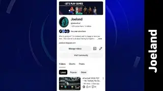 Channel name is rebranded From PLAY CESAR to JOELAND 