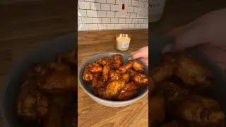 Куриные крылышки BBQ в аэрогриле Cosori 🧡 Рецепт в комментариях #cosori #рецепты #мясо #аэрогриль