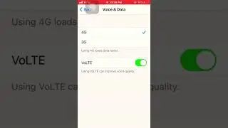 How to select 3G/4G Network  apple iPhone 📱#Shorts#