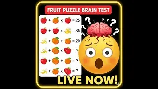 Maths fruit 🍓 🍑 🍋Puzzle 🧩 for champion 🏆 only #viral #shorts #creative #maths #puzzlechallenge