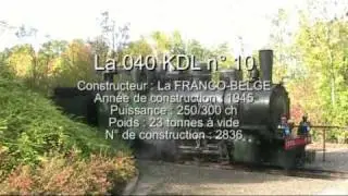 Le petit train vapeur de la Haute Somme. La 040 KDL Franco-Belge de 1945 du CFCD.