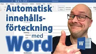 Word - Automatisk innehållsförteckning