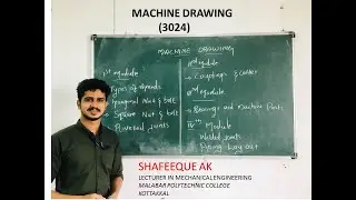 MACHINE DRAWING FOR THIRD SEMESTER DIPLOMA MECHANICAL ENGINEERING(INTRODUCTION)