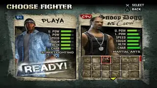 Def Jam Fight For NY: Icon| Created Character Playa VS Crow @ Crow's Office.