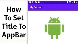 How To Change Title of Default Toolbar #short #shorts #toolbar #androidstudiotutorial