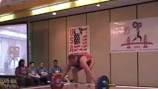 Rob Hamill 117 kg snatch @105kg at 2009 junior nationals