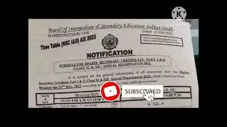 BISE Sukkur Board Date Sheet 2023 bisesuksindh.edu.pk