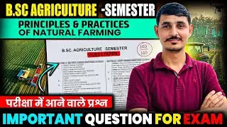 principles and practices of natural farming 3rd semester objective questions |Natural farming bsc ag