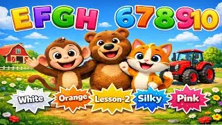 Lesson-2 E To  H |  Counting 6 to 10 |  Learn ABC Letters & Sounds | Phonics Song by @KidsMindSpine