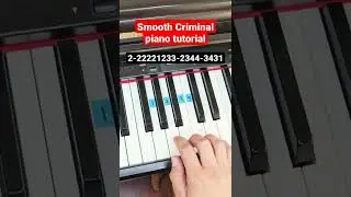 Smooth Criminal Michael Jackson - piano tutorial