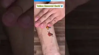Как быстро удалить временную татуировку &mdash; без воды! #шорты