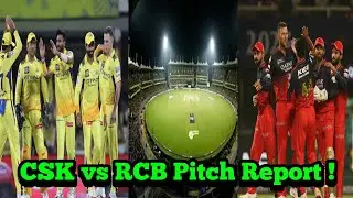 CSK vs RCB : Match Pitch Report | Vr Crico