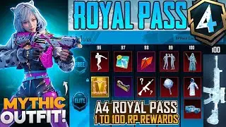 A4 Royal Pass Pubg & Bgmi | A4 Royal Pass Leaks | 2.9 Update Pubg & BGMI | 1 To 100 RP A4 Leaks Pubg