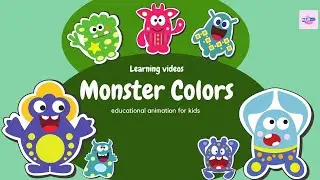 Monster Colors - Learning videos and educational animation for kids