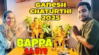 Ganesh Chaturthi 2025🙏🏻✨| Bappa AA Gye😍 |Decoration+fun+celebration |