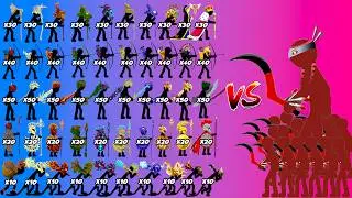 Sicklebear & Sicklewrath Vs All Stick Skins Units Army | Stick War Legacy -  Who Will Win?