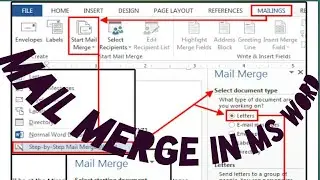 Mail merge in Ms Word|