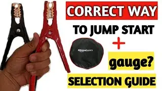 how to start car if battery is discharged/Hindi/amazon basic jumper cable 2 gauge/jumpstart a car