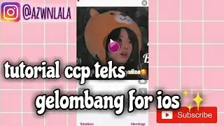 #VIDEOSTARTUTORIAL TUTORIAL CCP TEKS GELOMBANG FOR IOS✨