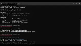 cli chatbot demo | nodejs | inquirer | ai | gemini