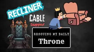 Rescuing my daily throne - Replacing the broken sofa recliner wire.