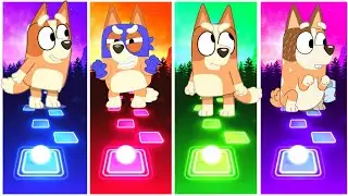 BLUEY, ПОПРОБУЙ НЕ ЗАСМЕЯТЬСЯ 🆚 Липкий двойной пёсик? ВЕСЁЛОЕ БИНГО 🤣 ИГРА TILES HOP EDM RUSH 🎯🎮 ...