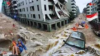 INDONESIA Is Panicking! Pictures Natural Disasters STORM , Flood Caught On Camera In INDONESIA