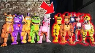 ALL MEDIOCRE MELODIES vs ALL WITHERED ANIMATRONICS! (GTA 5 FNAF Mods)