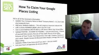 HVAC SEO - How to Claim Your Google Map Listing for AC Contractors