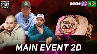 Campe&otilde;es mundiais disputando o dia 2D do Main Event! com Joe Cada e Daniel Weinman