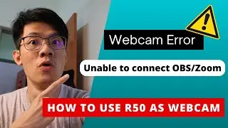 FIX!!! Canon R50 Webcam not working in OBS and ZOOM?