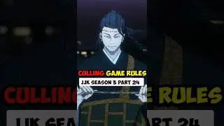 CULLING GAMES RULES DEATILED EXPLANATION | JUJUTSU KAISEN SEASON 3 | JJK S3 | JJK 248 #anime #viral