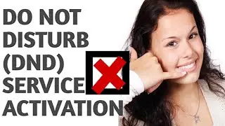 DND Activation | Do Not Disturb service activation | Block unwanted  call on mobile sim | Hindi urdu