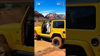 Macho Dog's Wild Off-road Drive!#DogDriver #Offroad #MachoDog #MudShower #Samoyed #JeepLife