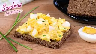 Eiersalat mit Mayonnaise | leckeres Eiersalat-Rezept mit selbstgemachter Mayonnaise