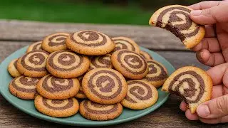 Swirl Cookies Recipe | No Egg Cookies Recipe | Choco Vanilla Cookies Recipe | Yummy
