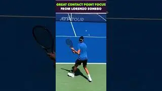 GREAT FOCUS AT THE IMPACT FROM SONEGO #tennis #shorts