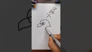 How To Draw Eagle Step by Step #shorts #shortsfeed