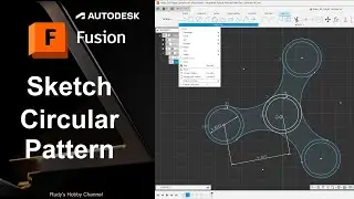 Autodesk Fusion 360 12 Sketch Circular Pattern Tool (and how to edit an existing pattern)