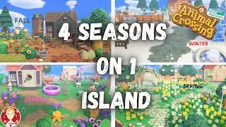 Animal Crossing New Horizons Island Tour : All Seasons on 1 Island ACNH Winter Fall Spring Summer