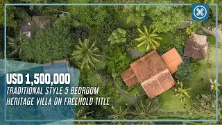 Traditional-style 5-Bedroom Heritage Villa on Freehold title in Ubud, Bali