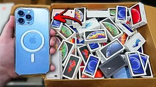 Found Working IPhone 13 Pro Max!! Apple Store Dumpster Diving JACKPOT!! OMG!! Blue IPhone 13 Pro Max
