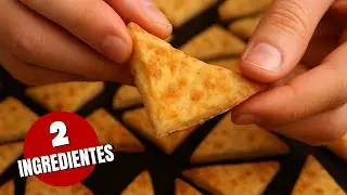 🟡BIZCOCHITOS de QUESO con SOLO 2 INGREDIENTES 🤯 ¡FACILÍSIMOS! #BizcochitosDeQueso