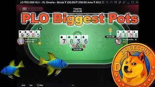 PLO BIGGEST POTS: DogeCoinMaximalist vs. FishGrinders (Fast Paced!)
