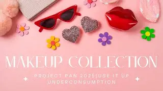 Makeup Collection & Project Pan2025| Decluttering, Hitting Pan & Using Up My Stash Underconsumption