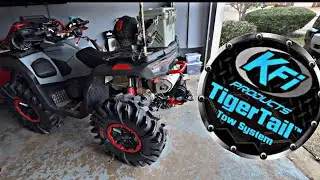 Customized and installed my tiger tail on my Gen 3 Cfmoto Cforce 1000. #kfi #tigertail #cfmotousa