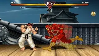 ULTIMATE RYU vs THE FLASH - Amazing epic fight battle !