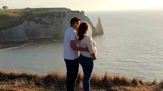 Cinematic Couple Video in Etretat (4k) - Save the Date !